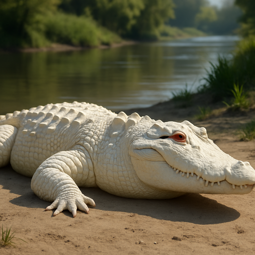 Coccodrillo Albino